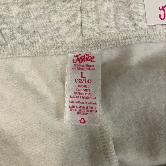 Justice Gray Multicolor Graphic Shorts Size Large (12/14) NWT - Picture 6 of 7